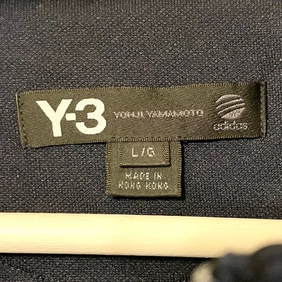 Y-3 Yohji Yahamoto Adidas Women's Large Dark Blue Bomber Jacket Zip-Up - Picture 2 of 7